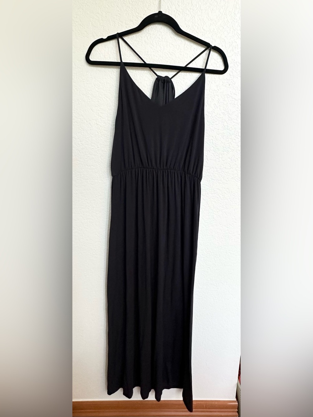 LOFT Navy Strappy Back Maxi Dress Medium